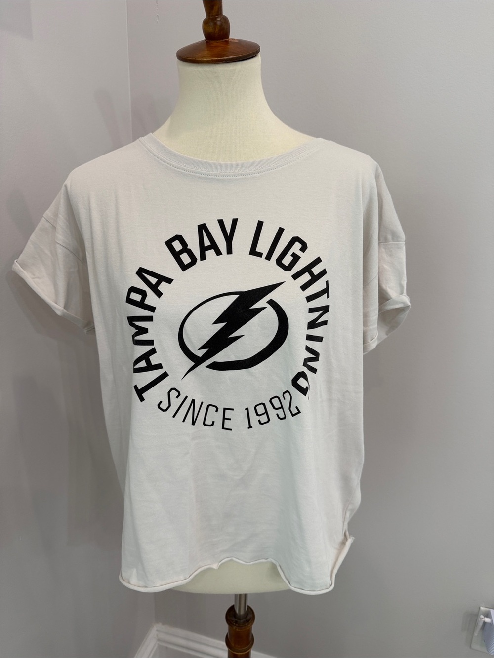 White Graphic Short Sleeve Tee - Tampa Bay Lightning